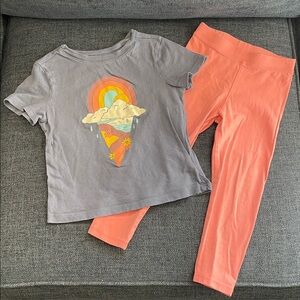 Kids Graphic Tee and Leggings Set